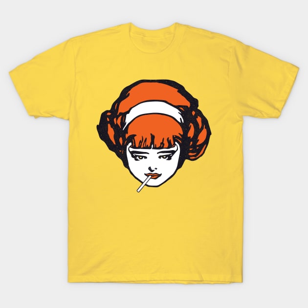 redhead with lollipop and attitude T-Shirt by Peadro